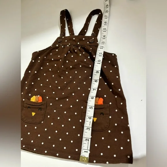 Carter’s Thanksgiving Turkey dress 18 months toddler brown - Picture 4 of 11